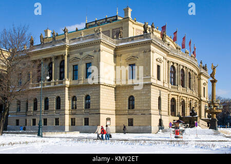 Rudolfinum, Alsovo nabrezi, Stare Mesto (UNESCO), Praha, Ceska republika / Rudolfinum, città vecchia, Praga, Repubblica Ceca Foto Stock