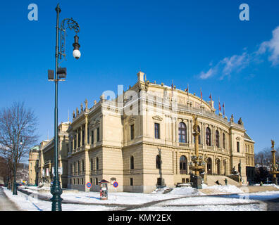 Rudolfinum, Alsovo nabrezi, Stare Mesto (UNESCO), Praha, Ceska republika / Rudolfinum, città vecchia, Praga, Repubblica Ceca Foto Stock