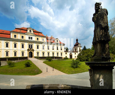 Tschechien, Ostböhmen, Rychnov, Reichenau: Das Schloss Foto Stock