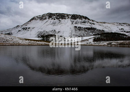 Cregennan laghi nella neve, Dicembre 2017 Foto Stock