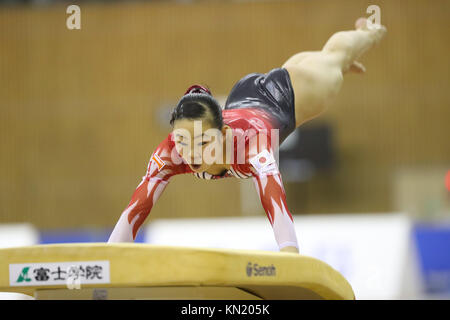 Sky Hall Toyota, Aichi, Giappone. Il 9 dicembre, 2017. Sae Miyakawa (JPN), 9 dicembre 2017 - Ginnastica Artistica : Toyota Internazionale di Ginnastica concorrenza 2017 donna apparato Vault a Sky Hall Toyota, Aichi, Giappone. Credito: YUTAKA AFLO/sport/Alamy Live News Foto Stock