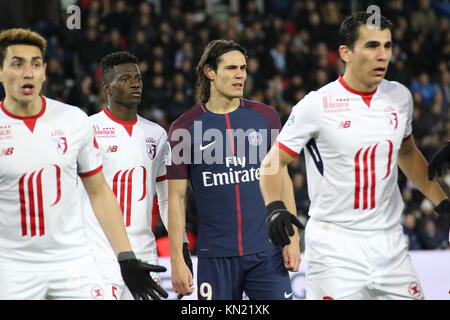 Parigi, Francia. Il 9 dicembre, 2017. Edinson Cavani durante il French Ligue 1 partita di calcio tra Paris Saint Germain (PSG) e Lille (LOSC) presso il Parc des Princes. Credito: SOPA/ZUMA filo/Alamy Live News Foto Stock