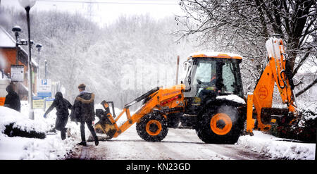 Oxford, Regno Unito . Decimo Dec, 2017. Neve in Oxford. Foto di Richard Cave 10.12.17 Credito: Richard Cave/Alamy Live News Foto Stock