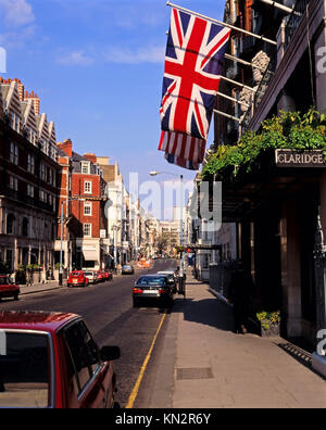 Claridge's, Brook Street, Mayfair, City of Westminster, Londra, Inghilterra, Regno Unito Foto Stock