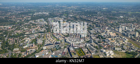 Green Center Essen, Berliner Platz, piazza Limbecker Platz, ECE shopping centre, Renania settentrionale-Vestfalia, Germania, vista aerea, vista aerea, fotografia aerea Foto Stock