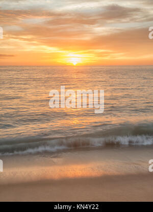 Estate Tramonto a Punta Lobos Beach, Todos Santos Baja California Sur MESSICO Foto Stock