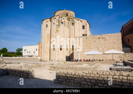 Chiesa di St Donat, Città Vecchia, Zadar, Croazia Foto Stock