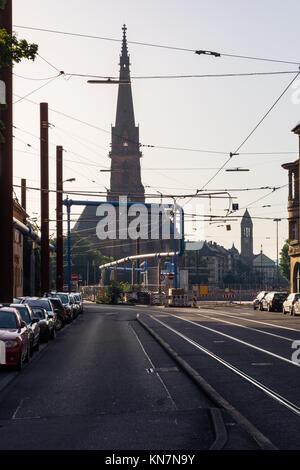 Karlsruhe Chiesa Cattedrale St Bernhard architettura religiosa cattolica Bernhardskirche Foto Stock