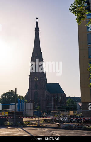 Karlsruhe Chiesa Cattedrale St Bernhard architettura religiosa cattolica Bernhardskirche Foto Stock