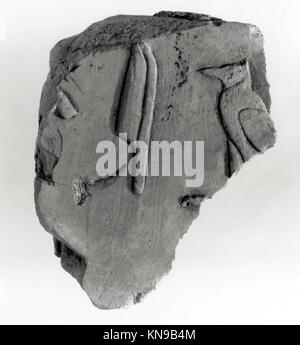 Ostracon ieratico con una colonna di iscrizione MET bb468-58 558434 Foto Stock