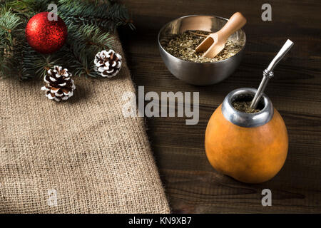 Yerba mate sfondo di Natale Foto Stock