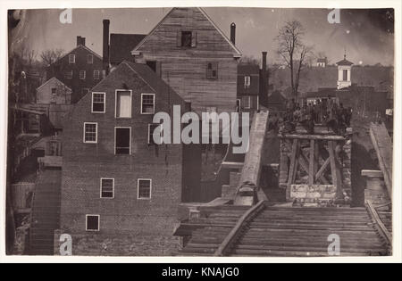 Fine del ponte dopo l'attacco di Burnside, Fredericksburg, Virginia HA INCONTRATO DP274777 267957 Foto Stock