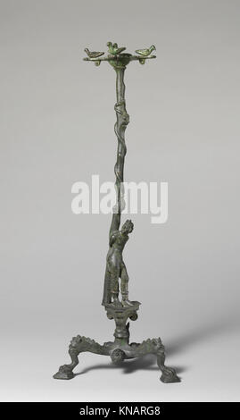 Thymiaterion di bronzo (bruciatore di incenso) con Marsyas MET DP124007 255400 Foto Stock