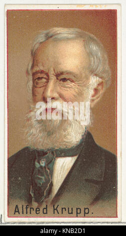 Alfred Krupp, stampante il campione mondiale di inventori souvenir album (A25) per Allen & Ginter sigarette incontrato DP838837 420679 Foto Stock