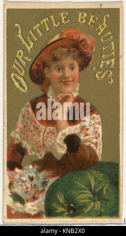 Da ragazze e bambini serie (N58) promuovere le nostre bellezze poco sigarette per Allen & Ginter marca di prodotti di tabacco ha incontrato DP839407 422237 Foto Stock