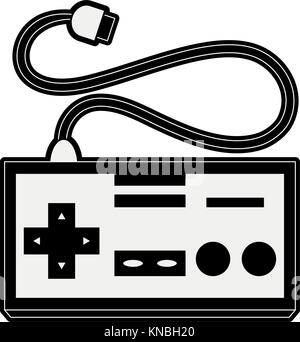 Il vecchio controller gamepad Illustrazione Vettoriale