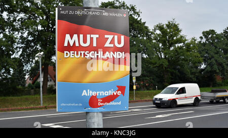 Cartellone elettorale del partito politico alternativa per la Germania Foto Stock