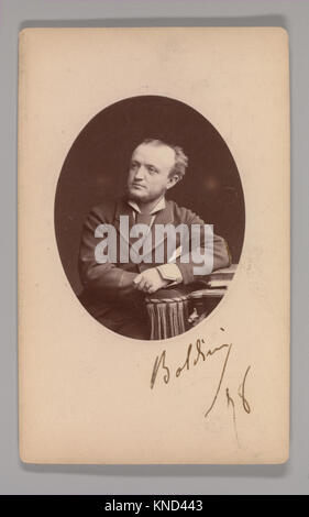 Questa fotografia di Giovanni Boldini nello studio di Walery Frères dimostra lo stile ritrattista francese del XIX secolo e l'abilità artistica. Foto Stock