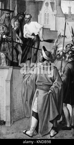 Ecce Homo, (inverso) la benedizione di Cristo; la disfatta di Cristo, (inverso) San Giovanni Battista Foto Stock