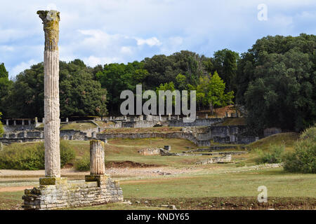 Le rovine della Villa Romana di isola di Brioni in Croazia. Foto Stock