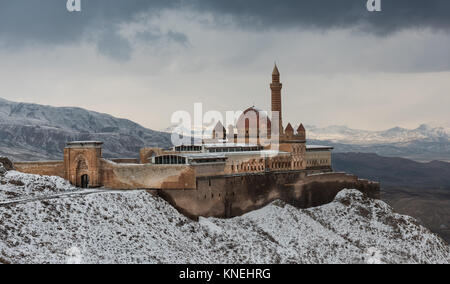 Ishak Pasha Palace (ishakpasa sarayi) vicino a Dogubayazit nella Turchia orientale Foto Stock