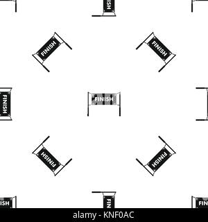 Linea di Finitura porte modello nero senza giunture Illustrazione Vettoriale