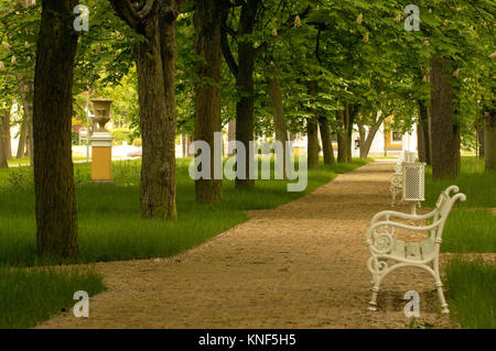 Tschechien, Böhmen : Franzensbad, Kurpark Foto Stock