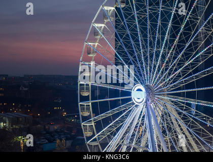 La ruota panoramica Ferris a Birmingham, Inghilterra, Europa Foto Stock