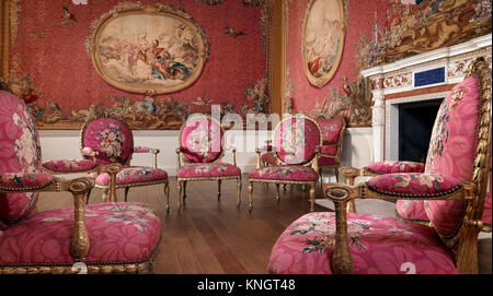 Caminiera dalla Sala degli Arazzi dalla Corte Croome incontrato DP341279 231915 Foto Stock