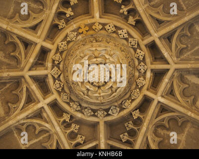 Interno, Kings College Chapel, CAMBRIDGE Foto Stock