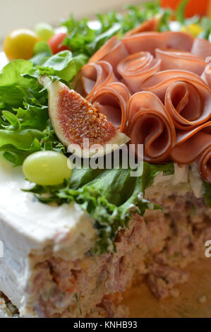 Una deliziosa torta a sandwich Foto Stock