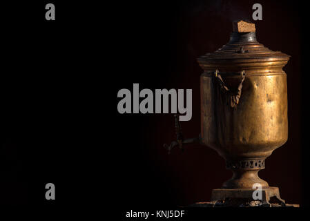 Tradizionale russo samovar Foto Stock