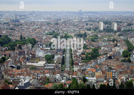 Bruxelles, Belgio. Il 26 giugno, 2017. Una vista da Atomium di aree residenziali nella capitale belga Bruxelles, raffigurato su 26.06.2017. La città di Bruxelles è la capitale del Regno del Belgio e il centro della regione di Bruxelles capitale. - Nessun filo SERVICE - Credit: Sascha Steinach/dpa-Zentralbild/dpa | in tutto il mondo di utilizzo/dpa/Alamy Live News Foto Stock