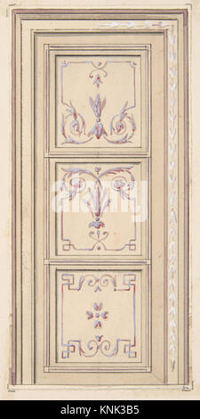 Disegno per soffitto, disegno, Jules-Edmond-Charles Lachaise, Eugène-Pierre Gourdet Foto Stock