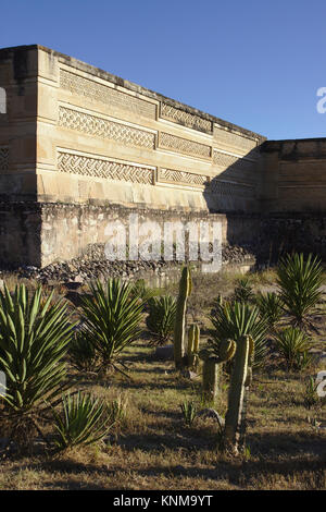 Palazzo di Mitla, Oaxaca, Messico Foto Stock