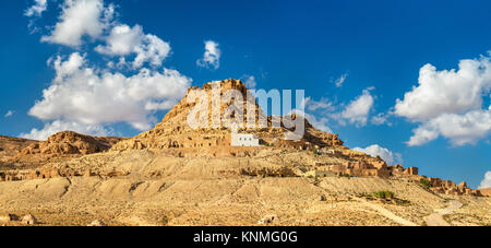 Vista di Doiret, una collina-trova villaggio berbero nel sud della Tunisia Foto Stock