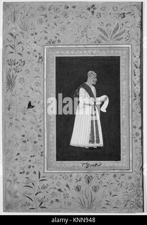 Ritratto di Mulla Muhammad Khan Vali di Bijapur , Folio da Shah Jahan Album incontrato 219281 Ritratto di Mulla Muhammad Khan Vali di Bijapur , Folio da Shah Jahan Album incontrato 219281 /451281 Foto Stock