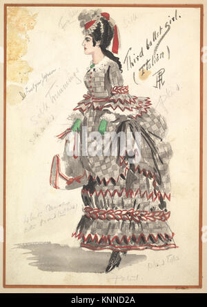 Costume Design per "Terzo Ballet Girl (Italiano) 'incontrato DP825259 413583 Foto Stock