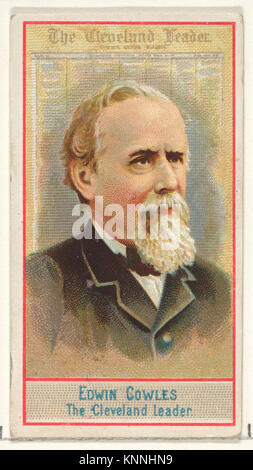 Edwin Cowles, Cleveland Leader, dall'American redattori serie (N1) per Allen & Ginter marche di sigarette incontrato DP827836 406327 Foto Stock