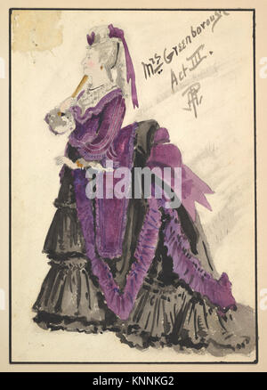 Costume Design per 'MRS. Greenborough', atto III INCONTRATO DP825254 412819 Foto Stock