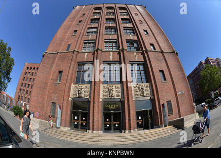 Ullsteinhaus, Ullsteinstrasse, tempio tribunale di Berlino Tempelhof, Deutschland Foto Stock