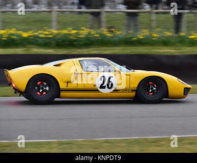 Kristoffer Cartenian, Christophe van-Riet, Ford GT40, Alan Mann trofeo, Goodwood 74a Assemblea dei Soci, automobili, Chris McEvoy, il circuito da corsa, CJM Photog Foto Stock