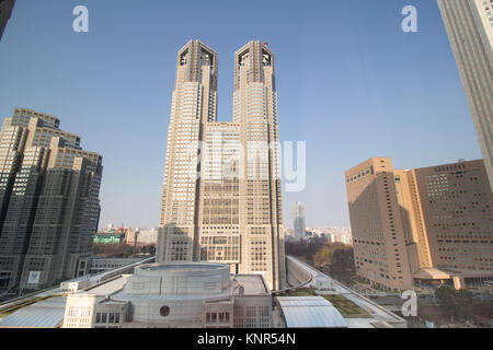 Il Governo Metropolitano di Tokyo edificio, a cui si fa riferimento anche come Tochō per brevi, ospita la sede del Governo Metropolitano di Tokyo Foto Stock