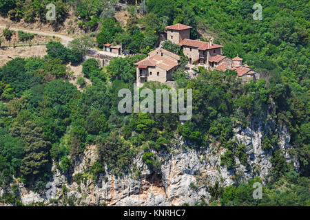 Nuovo Philosophos monastero vicino Dimitsana in Arcadia, Peloponneso e Grecia. Foto Stock