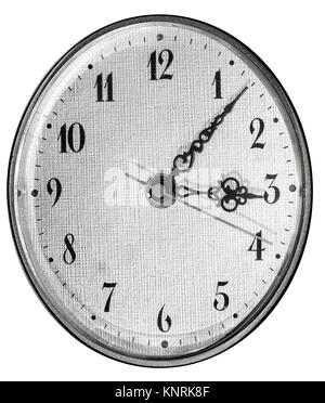 Quadrante di orologio vintage, alta risoluzione e dettagli Foto Stock