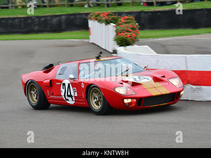 Andrew Smith, James Cottingham, Ford GT40, Goodwood 2013, Whitsun Trophy gara per GT40's Foto Stock