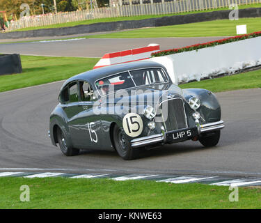 Amanda Stretton, Derek cofano, Jaguar Mk VII, LHP 5, St Mary trofeo, Goodwood 2014, 2014, Autosport, Goodwood, Goodwood 2014, Foto Stock