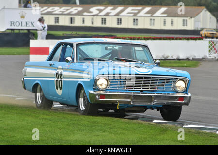 Jason Minshaw, Graeme Dodd, Ford Falcon Sprint, Shelby Cup, Goodwood 2014, 2014, automobile Autosport, Goodwood, Goodwood 201 Foto Stock