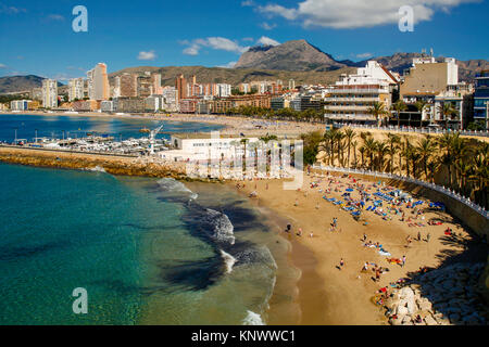 Spagna benidorm: West Beach; Foto Stock