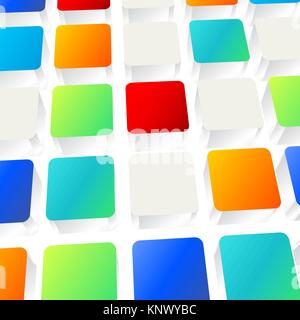 Modello creativo dello sfondo. Elementi astratti concetto, illustrazione vettoriale Illustrazione Vettoriale